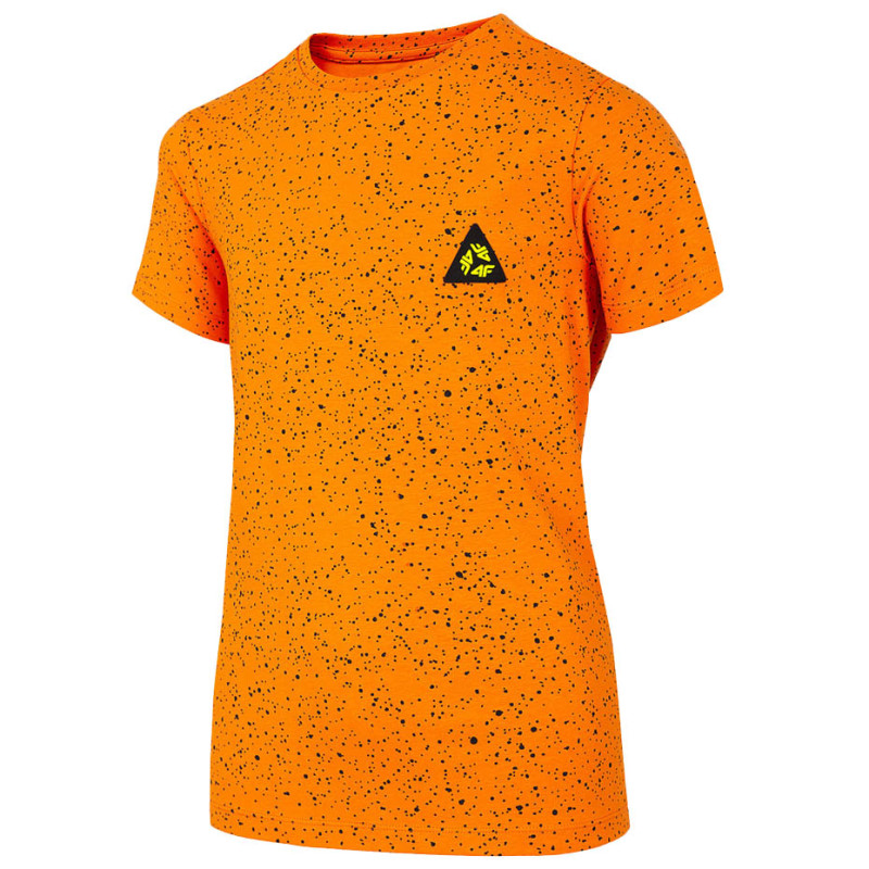 Koszulka dla chłopca 4F pomarańczowa HJL21 JTSM006C 70S